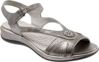 Womens SoftWalk Toledo   Antique Pewter Metallic Leather Casual Shoes
