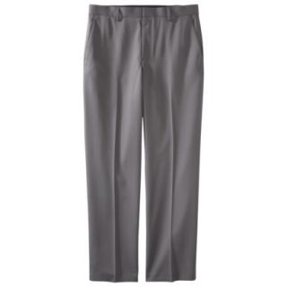 Mens Tailored Fit Checkered Microfiber Pants   Gray 30X34