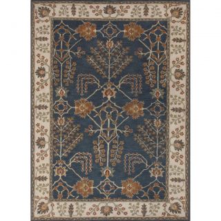 Hand tufted Transitional Oriental Wool Area Rug (5 X 8)
