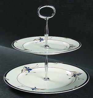 Gorham Melon Bud 2 Tiered Serving Tray (Dp, Sp), Fine China Dinnerware   Town&Co