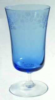 Fostoria Intimate Blue Iced Tea   Stem #6123, Etch #31