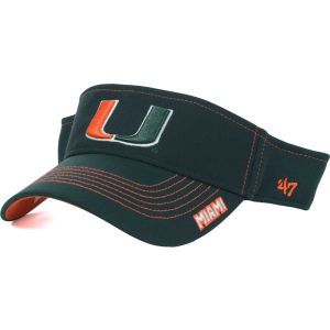Miami Hurricanes 47 Brand NCAA Dark Twig Visor