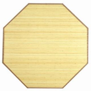 Natural Bamboo Rug (5 Octagonal) (IvoryPattern SolidMeasures 0.125 inch thickTip We recommend the use of a non skid pad to keep the rug in place on smooth surfaces.All rug sizes are approximate. Due to the difference of monitor colors, some rug colors m