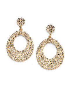 ABS by Allen Schwartz Jewelry Sparkle Loop Earrings   Gold