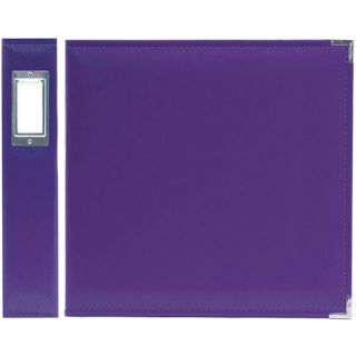 We R Memory Keepers Faux Leather Grape Soda 3 ring Binder