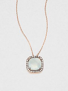 KALAN by Suzanne Kalan 14K Rose Gold Semi Precious Multi Stone Pendant Necklace/