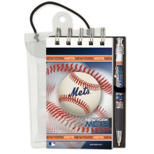 New York Mets 3x5 Flip Spiral Notebook Pen Set