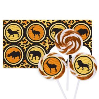 Safari Adventure Party Large Lollipop Sticker Kit