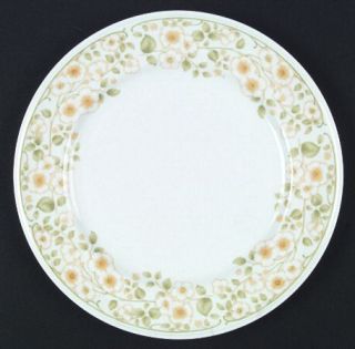 Noritake Parkside Dinner Plate, Fine China Dinnerware   Versatone I,Yellow/White