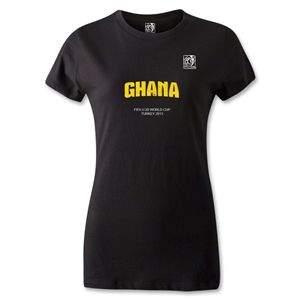 FIFA U 20 World Cup 2013 Womens Ghana T Shirt (Black)