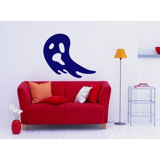 Ghost Vinyl Wall Decal (Glossy blackEasy to applyDimensions 25 inches wide x 35 inches long )