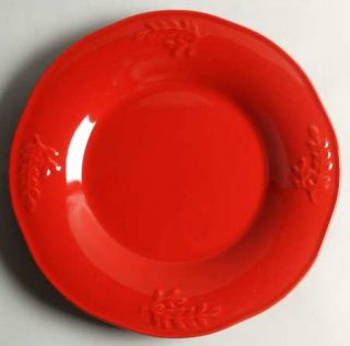 Cuisineware Red Dinner Plate, Fine China Dinnerware   Karidesign,All Red,Embosse