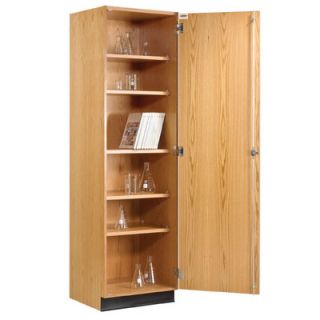 Diversified Woodcrafts Hinged 24 Storage Case with Oak Doors 313 2422