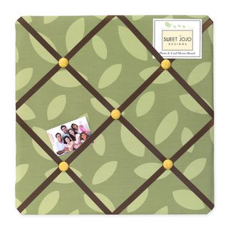 Sweet Jojo Designs Jungle Time Green Fabric Memory Board (CottonDimensions 14 inches long x 14 inches wide )