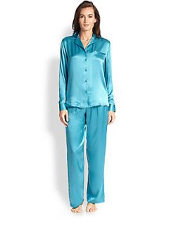 La Perla Dolce Silk Pajamas   Aqua