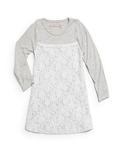 Toddlers & Little Girls Lace Tunic   Heather