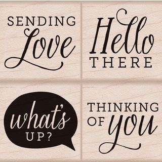 Hero Arts Mounted Rubber Stamp Set 3x3 whats Up