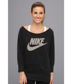 Nike Gym Vintage Crew Womens Long Sleeve Pullover (Black)
