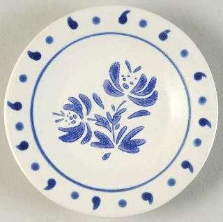 Pfaltzgraff Yorktowne (China) Tea Bag Holder, Fine China Dinnerware   Blue Flora