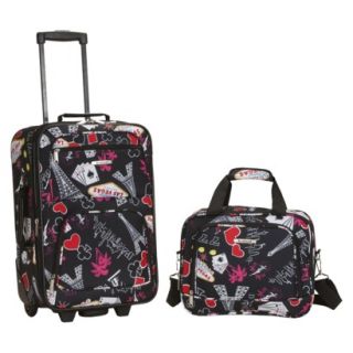 Rockland 19 Rolling Carry On With Tote   Vegas