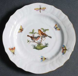 Herend Rothschild Bird (Ro) Bread & Butter Plate, Fine China Dinnerware   Bird,