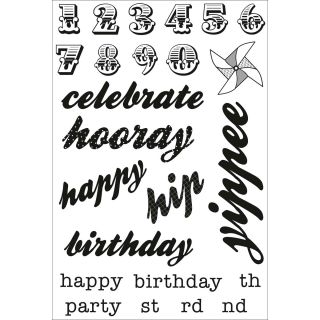 Save The Date Clear Stamps 6.25x4 (16x10cm) words and Numbers