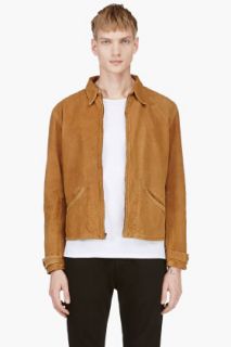 Levis Vintage Clothing Tan Sheep Leather Jacket