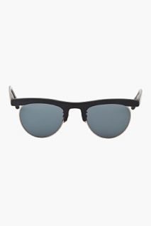 Oliver Peoples Matte Black Op_4 Limited Edition Vintage_style Sunglasses