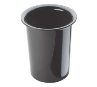 Cal Mil 4.5 in Round Melamine Cutlery Cylinder, Black