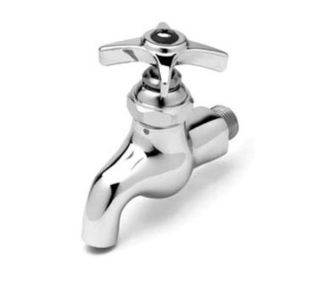 T&S Brass Heavy Duty Single Sink Faucet w/ 3/4 in Hose Outlet, Male Inlet