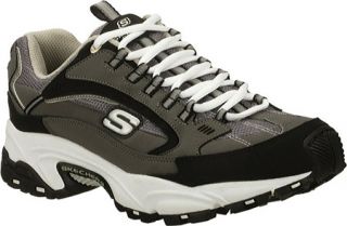 Mens Skechers Stamina Nuovo   Charcoal/Black Training Shoes