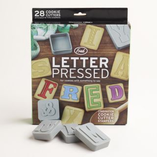 Fred Letterpress Cookie Set, Set of 26   World Market