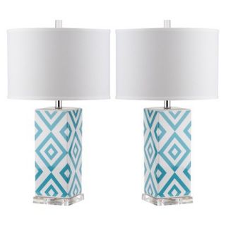 Safavieh Parker Table Lamp (Set Of 2)   Light Blue