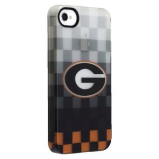 Collegiate Deflector Georgia   Pixel Stripe Cell Phone Case for iPhone 4/4s  