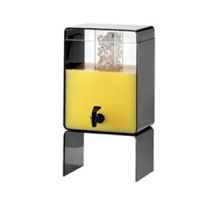 Cal Mil 3 gal Retro Beverage Dispenser   Drip Tray, 10 1/2x10x20 1/4, Black