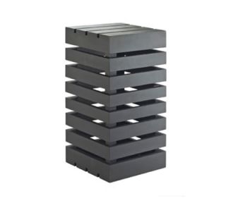 Cal Mil Square Display Crate Tower   Midnight Bamboo