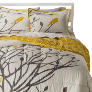 Room 365 Birds & Branches Comforter Set   Gray (Full/Queen)