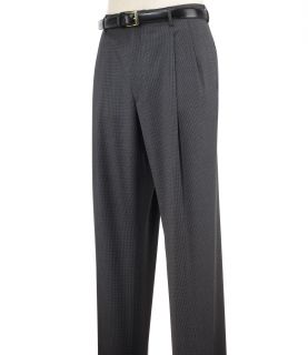 Executive Patterned Wool Pleated Trousers JoS. A. Bank