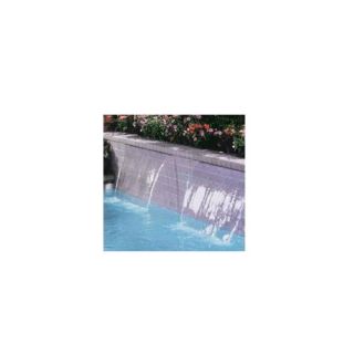 Jandy 1118003 Sheer Descent Waterfall with Back Feed 18inch., Standard 1inch. Soft White Lip White