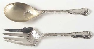 Whiting Division Imperial Queen (Sterling,1893,No Monos) 2 Piece Salad Set, Soli