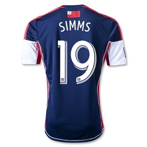 adidas New England Revolution 2013 SIMMS Primary Soccer Jersey