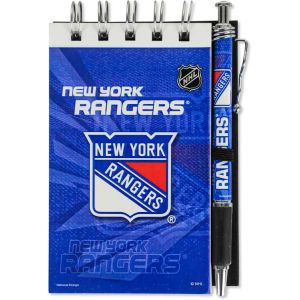 New York Rangers 3x5 Flip Spiral Notebook Pen Set