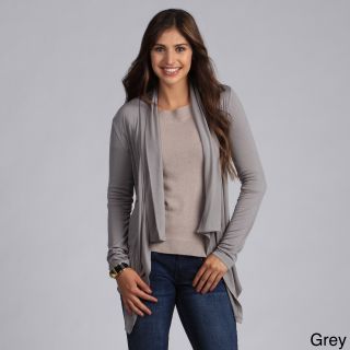 Womens Solid Open Front Cardigan