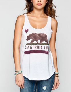Famous Bear Womens Tank White In Sizes X Small, Medium, Large, Small
