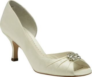 Womens Benjamin Adams London Celine   White Silk Ornamented Shoes