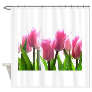  soft pink tulips Shower Curtain  Use code FREECART at Checkout