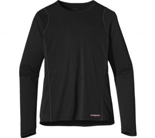 Womens Patagonia Long Sleeved Fore Runner Shirt   Black Long Sleeve Shirts