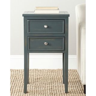 Toby Dark Teal End Table (Dark tealMaterials Pine woodDimensions 29.7 inches high x 16.9 inches wide x 14.2 inches deepThis product will ship to you in 1 box.Furniture arrives fully assembled )