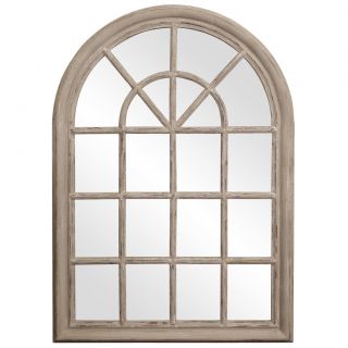 Windowpane Taupe Mirror