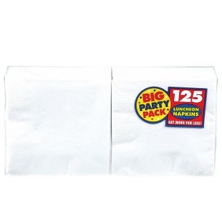 Frosty White Big Party Pack   Lunch Napkins